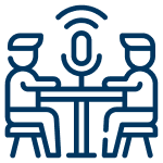 Podcasts expert insights icon